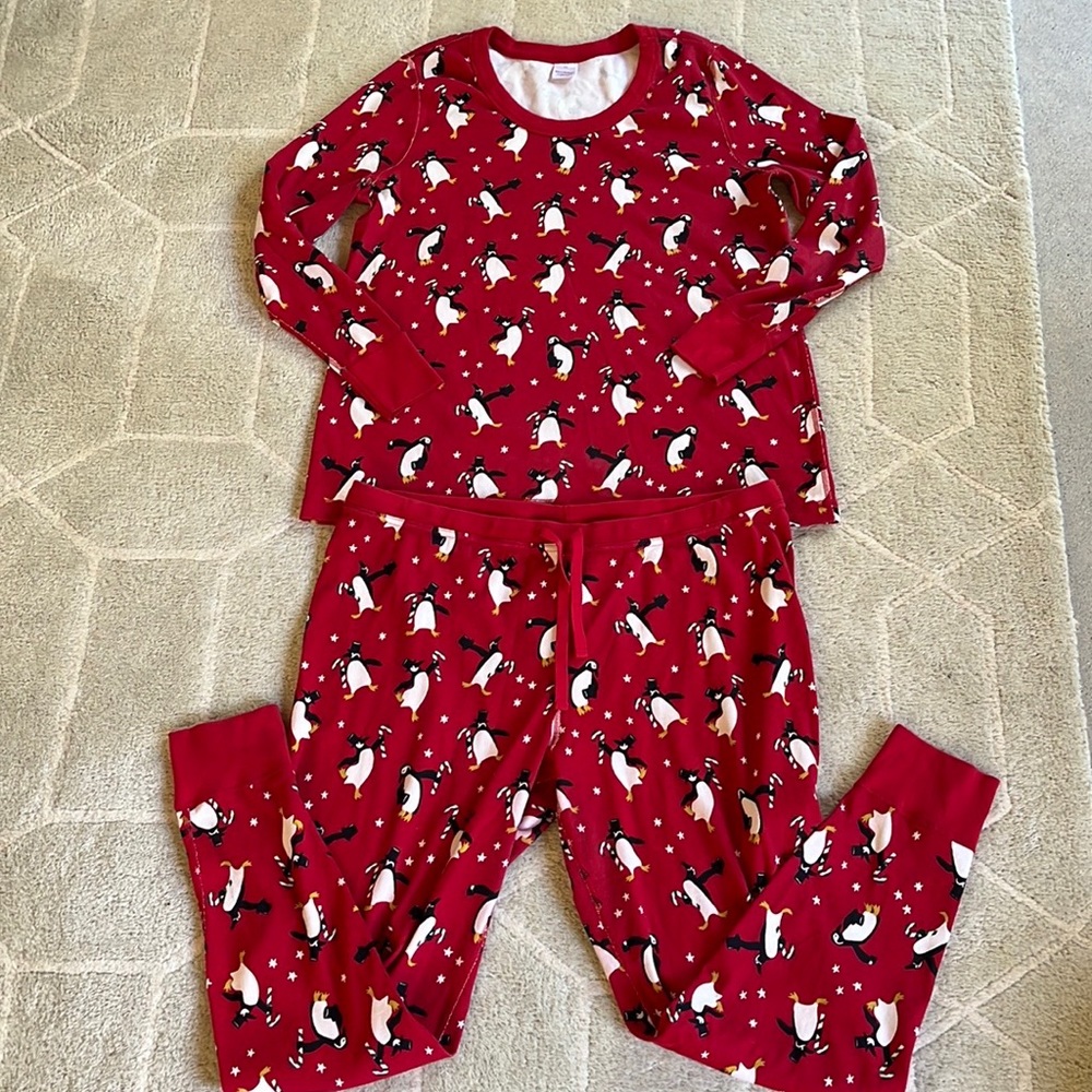 Hanna Andersson Organic Penguin PJ Set